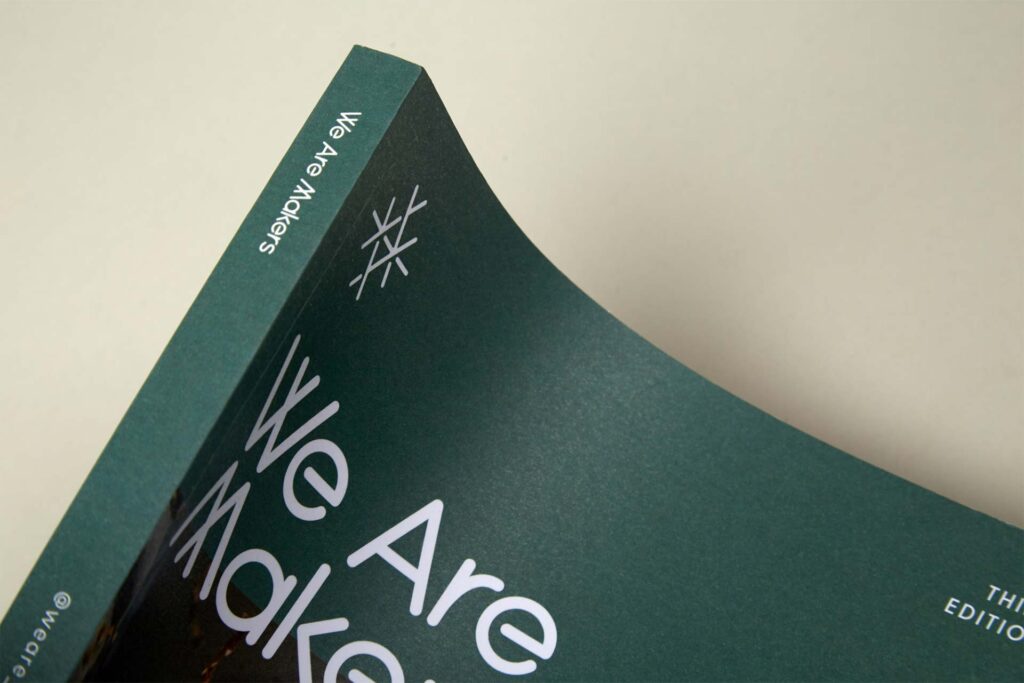 We Are Makers edition three outside spine