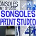 Sonsoles Print Studio logo with an inside image of the studio behind