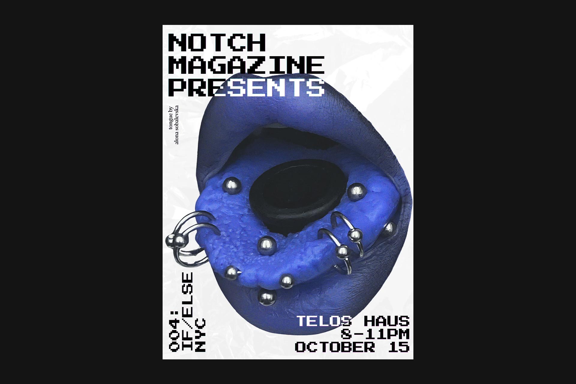 Notch magazine issue four launch party poster